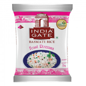 India Gate Basmati Feast Rozzaana Rice 1kg